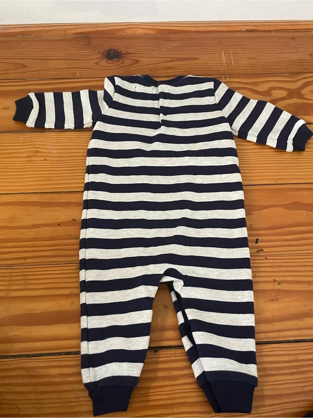 Ralph Lauren Striped Blue and White One Piece 9M